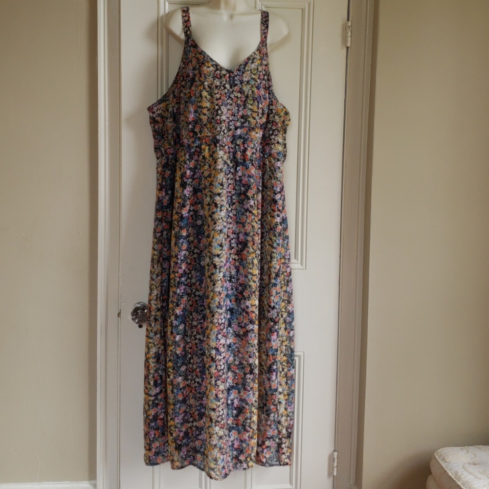 Mlle gabrielle lined floral dress 3x